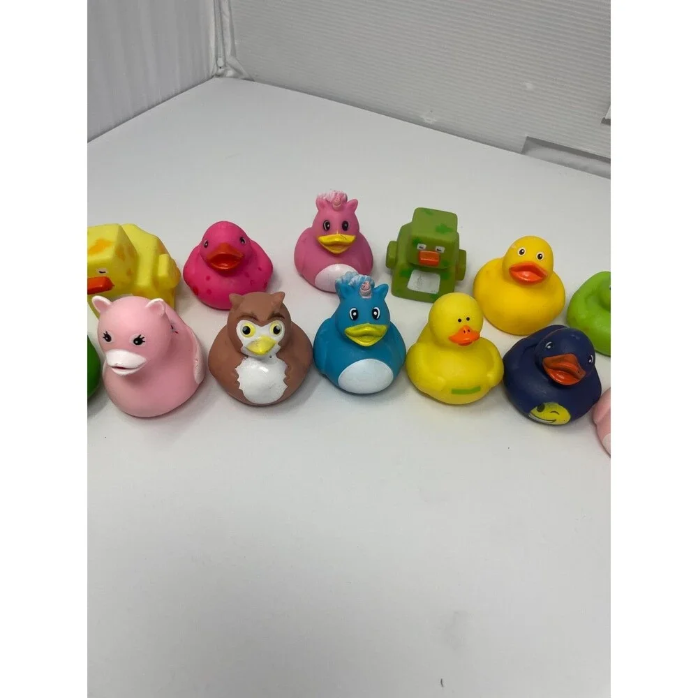 Mixed Lot of 20+ Collectible Rubber Duckies Ducks Oriental trading Rinco BMI